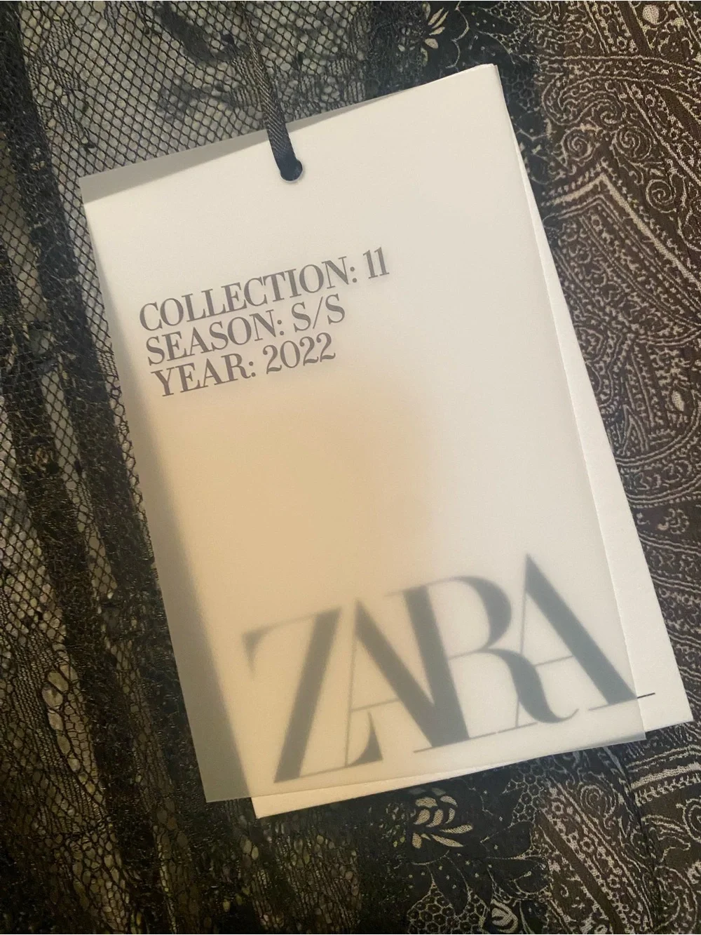 Zara Black Lace-Trim Floral Maxi Dress Limited Edition Large NWT new - Picture 7 of 8
